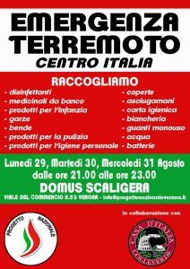 TERREMOTO_centro Italia_raccolta generi